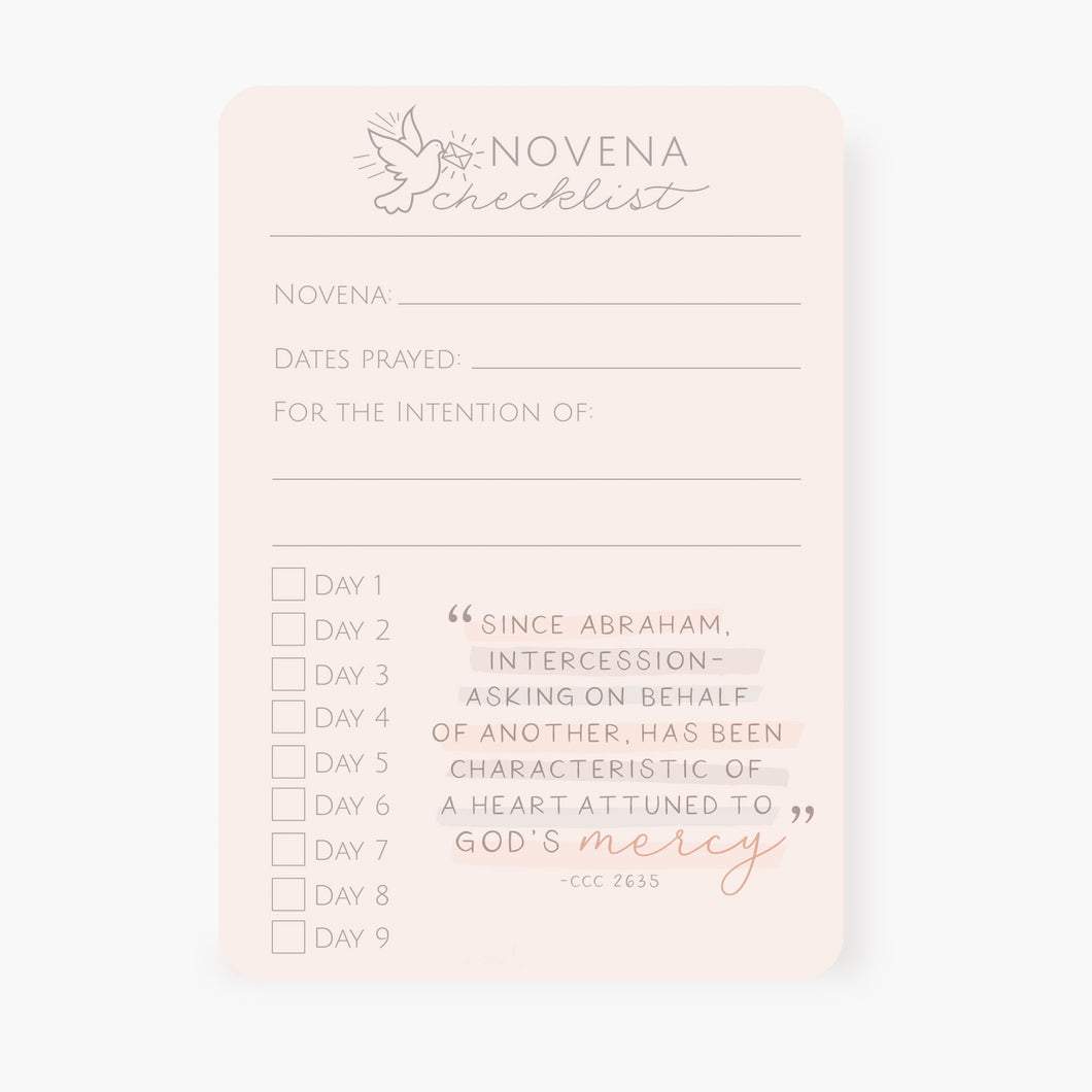 Novena Checklist (Pack of 5)