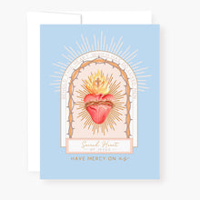 Load image into Gallery viewer, Sacred Heart Novena Card | Blue