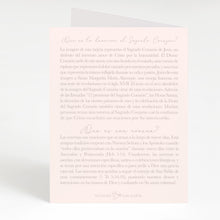 Load image into Gallery viewer, Sagrado Corazón de Jesús | Tarjeta de Novena | Beige

