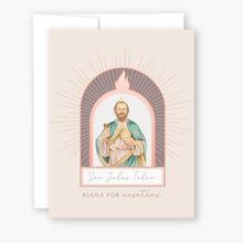 Load image into Gallery viewer, San Judas Tadeo | Tarjeta de Novena | Beige
