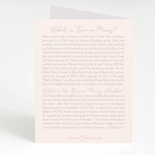 Load image into Gallery viewer, Divine Mercy Chaplet Card | Chaplet Arch Design | Beige
