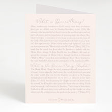 Load image into Gallery viewer, Divine Mercy Chaplet Card | Chaplet Arch Design | Beige