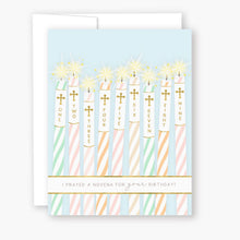 Load image into Gallery viewer, Generic Birthday Novena Card | Blue
