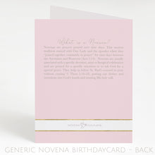 Load image into Gallery viewer, Generic Birthday Novena Card | Pink
