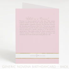 Load image into Gallery viewer, Generic Birthday Novena Card | Pink