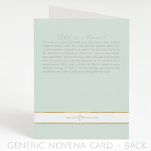 Load image into Gallery viewer, Generic Novena Card | Mint Green