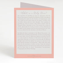 Load image into Gallery viewer, Holy Hour Card | Salmon
