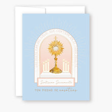 Load image into Gallery viewer, Tarjeta de Hora Santa | Azul
