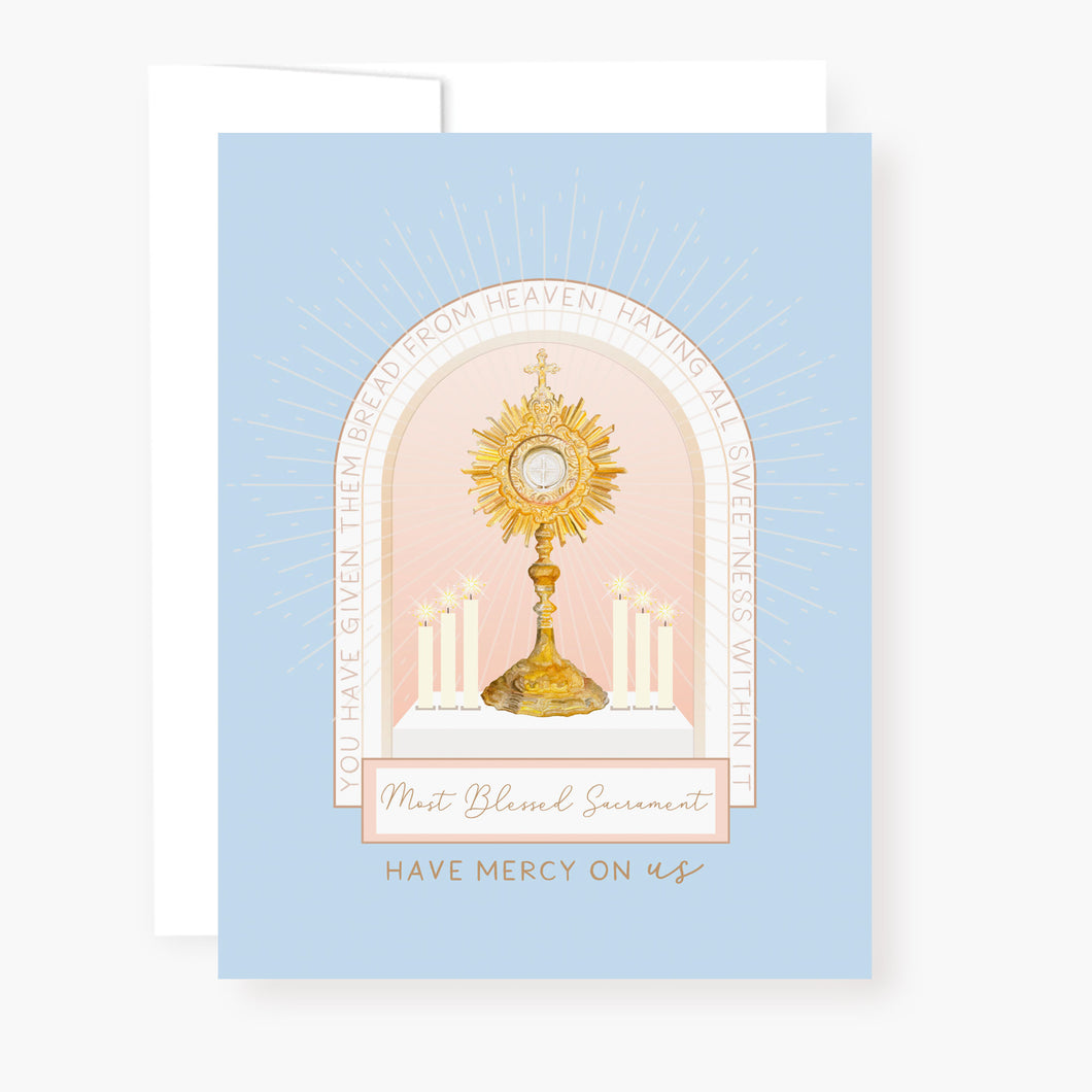 Holy Hour Card | Blue | Personalized