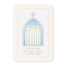 Load image into Gallery viewer, Prayer for the Holy Souls in Purgatory Prayer Card