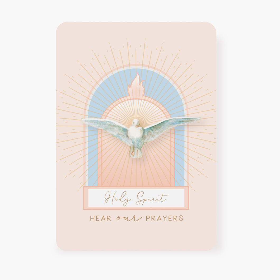 Holy Spirit Prayer Card | Arch | Peach