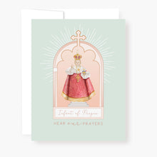 Load image into Gallery viewer, Infant of Prague Novena Card | Mint Green