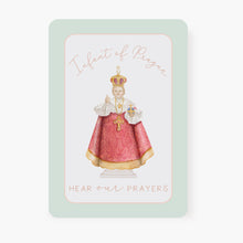 Load image into Gallery viewer, Infant of Prague Novena Prayer Card | Mint Green