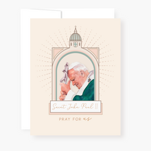 Load image into Gallery viewer, St John Paul II Novena Card - front view
