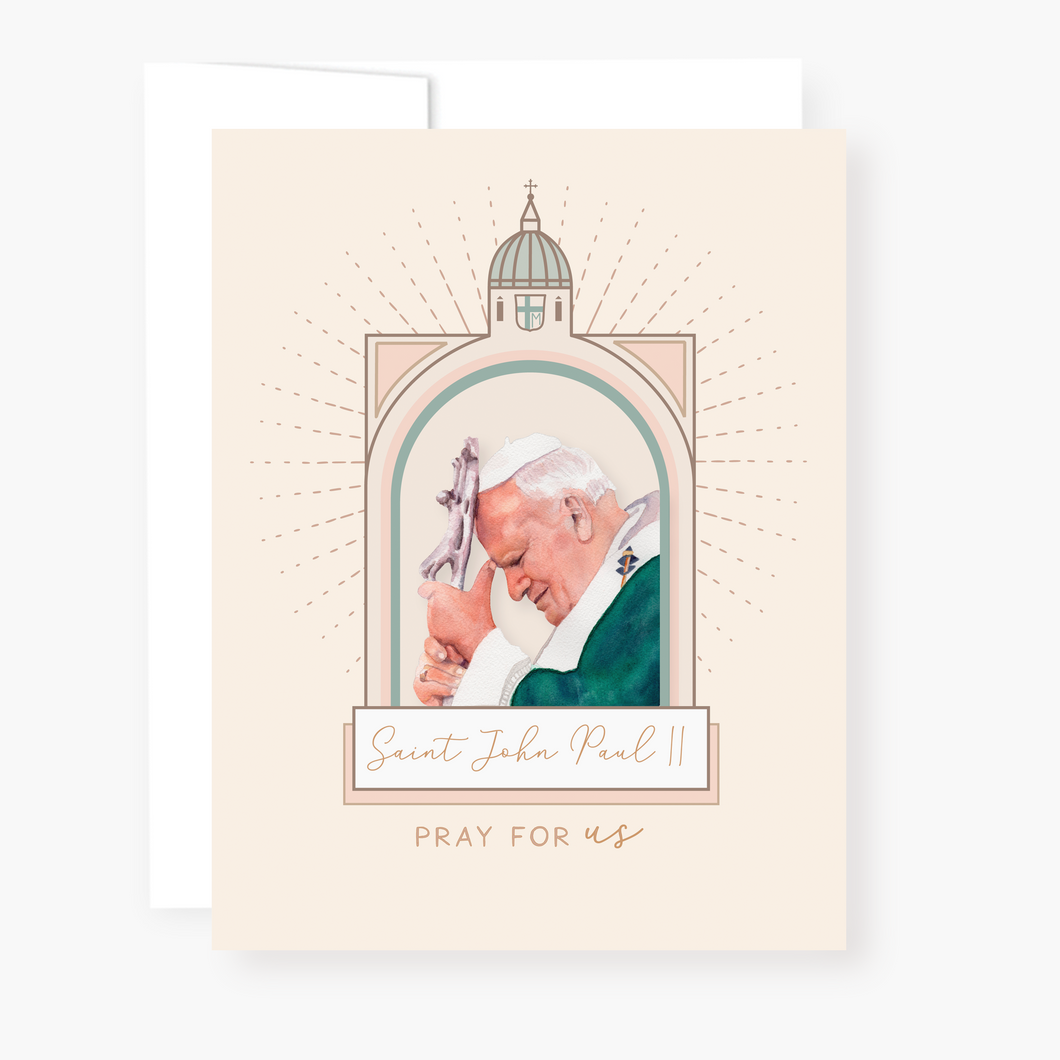 St John Paul II Novena Card - front view