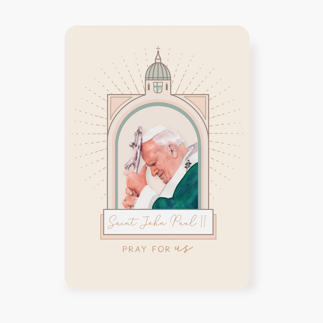 St. John Paul II Prayer Card | Vatican Design