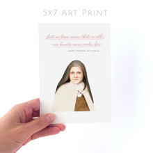 Load image into Gallery viewer, Let Us Love | St Therese of Lisieux | Art Print
