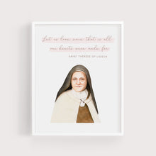 Load image into Gallery viewer, Let Us Love | St Therese of Lisieux | Art Print
