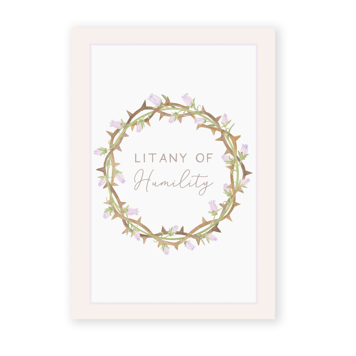 Litany of Humility | Beige – Novena Cards