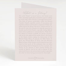 Load image into Gallery viewer, Litany of St Joseph Card | Beige