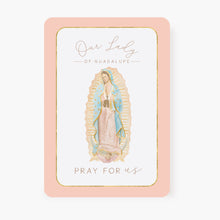Load image into Gallery viewer, Our Lady of Guadalupe Prayer Card | Pray For Us | Peach