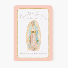 Load image into Gallery viewer, Nuestra Señora de Guadalupe | Tarjeta de Oración | Durazno
