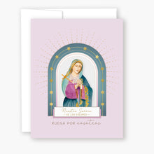 Load image into Gallery viewer, Nuestra Señora de los Dolores | Tarjeta de Novena | Morado Claro