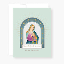 Load image into Gallery viewer, Our Lady of Sorrows Novena Card | Mint Green