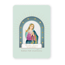 Load image into Gallery viewer, Nuestra Señora de los Dolores | Tarjeta de Oración | Verde