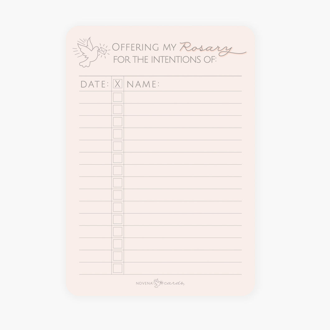Praying Rosary for Others Checklist