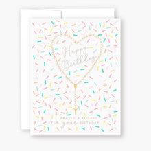 Load image into Gallery viewer, Rosary Card | Rosary Sprinkles | Birthday
