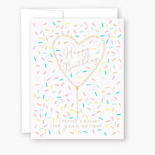 Load image into Gallery viewer, Rosary Card | Rosary Sprinkles | Birthday