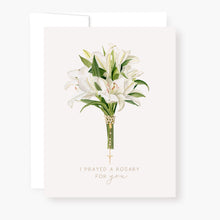 Load image into Gallery viewer, Rosary Card | Bouquet | Lilies
