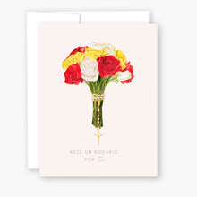 Load image into Gallery viewer, Tarjeta de Rosario | Ramo | Rosas Mixtas
