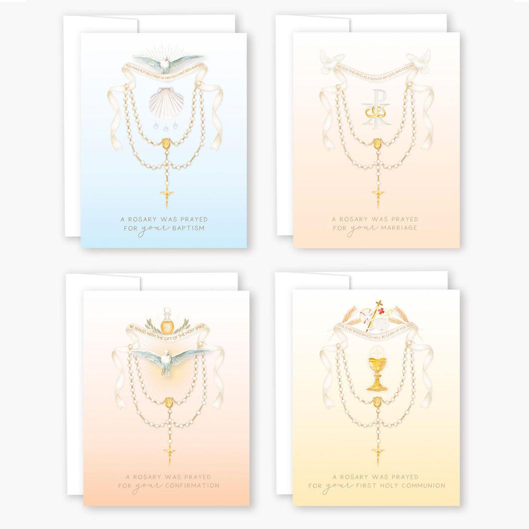 Rosary Card | Mixed Set | Sacraments