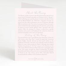 Load image into Gallery viewer, Rosary Card | Conversation Hearts | Valentine&#39;s Day
