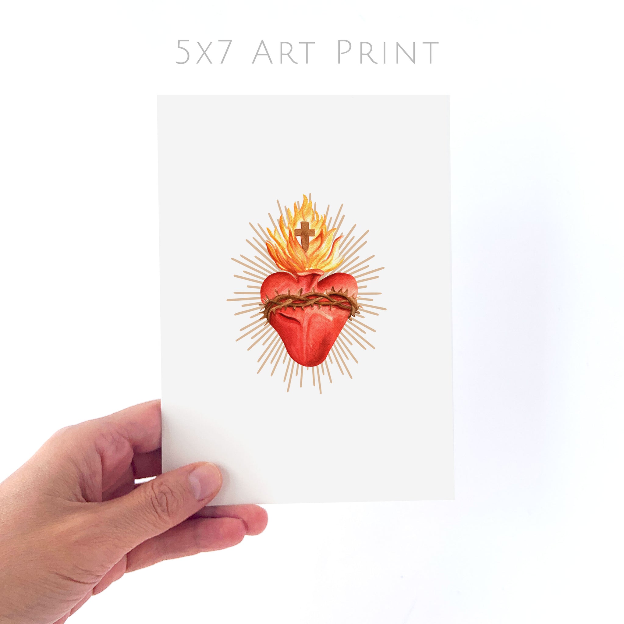 Sacred Heart of Jesus | Art Print – Novena Cards, image size:2048x2048