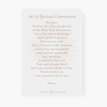 Load image into Gallery viewer, Spiritual Communion Prayer Card | Blessed Sacrament | Salmon
