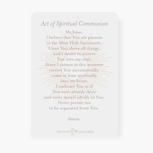 Load image into Gallery viewer, Spiritual Communion Prayer Card | Blessed Sacrament | Salmon