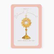Load image into Gallery viewer, Spiritual Communion Prayer Card | Blessed Sacrament | Salmon