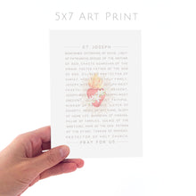 Load image into Gallery viewer, Titles of St Joseph | Art Print | Watermark Design
