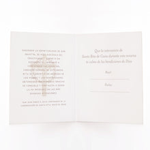 Load image into Gallery viewer, Santa Rita de Casia | Tarjeta de Novena | Beige
