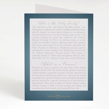 Load image into Gallery viewer, St. Andrew Christmas Novena Card | Holy Family | Blue
