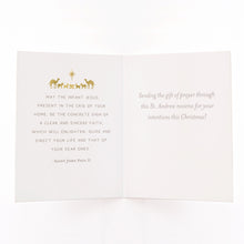 Load image into Gallery viewer, St. Andrew Christmas Novena Card | Holy Family | Blue
