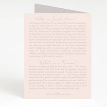 Load image into Gallery viewer, St. Anne Novena Card - back view
