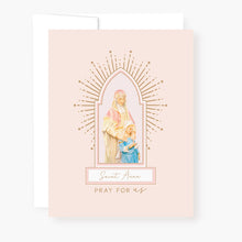 Load image into Gallery viewer, St. Anne Novena Card - front view