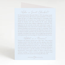 Load image into Gallery viewer, St. Charbel Novena Card | Light Blue
