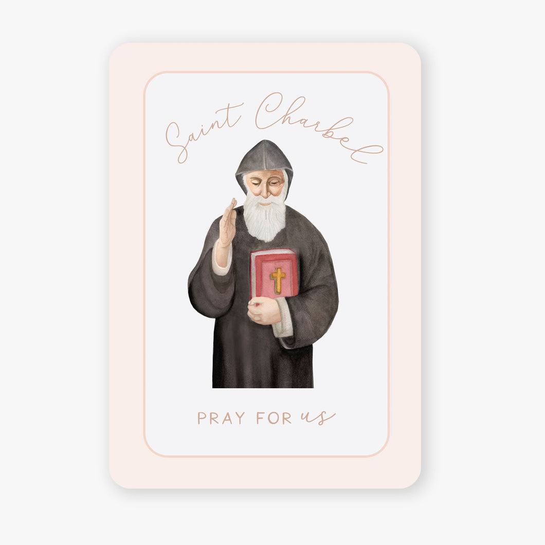 St. Charbel Prayer Card | Pray For Us