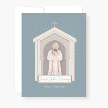 Load image into Gallery viewer, St. John Vianney Novena Card | Slate Blue
