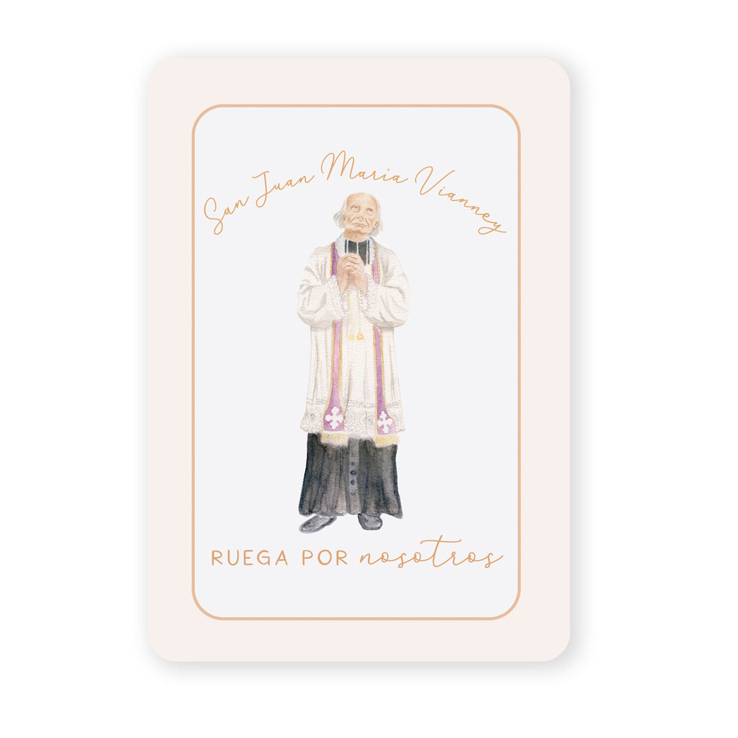 San Juan María Vianney | Tarjeta de Oración | Ruega por Nosotros